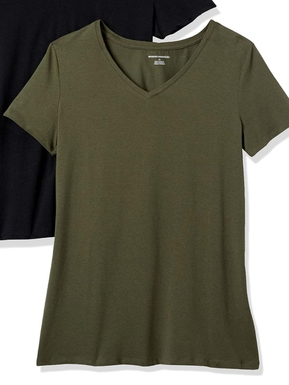 Olive colored basic tee